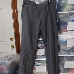 No Label Elegant Charcoal Men's Dress Pants